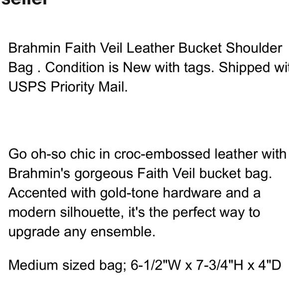 Black Veil Genuine Leather Brahmin Purse - Picture 13 of 13